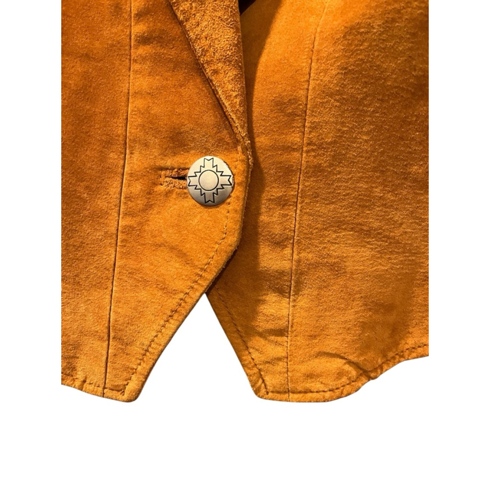 Vintage Pioneer Wear Leather Western Fringe Cropped Jacket Size Medium MINT Cond - Picture 5 of 13